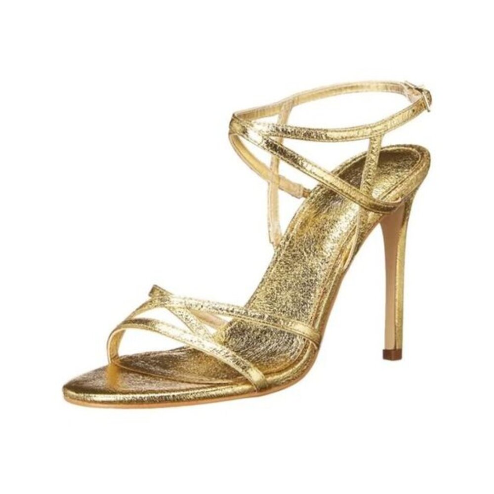 New in Box Guess Gold Strappy Sandal, size 8